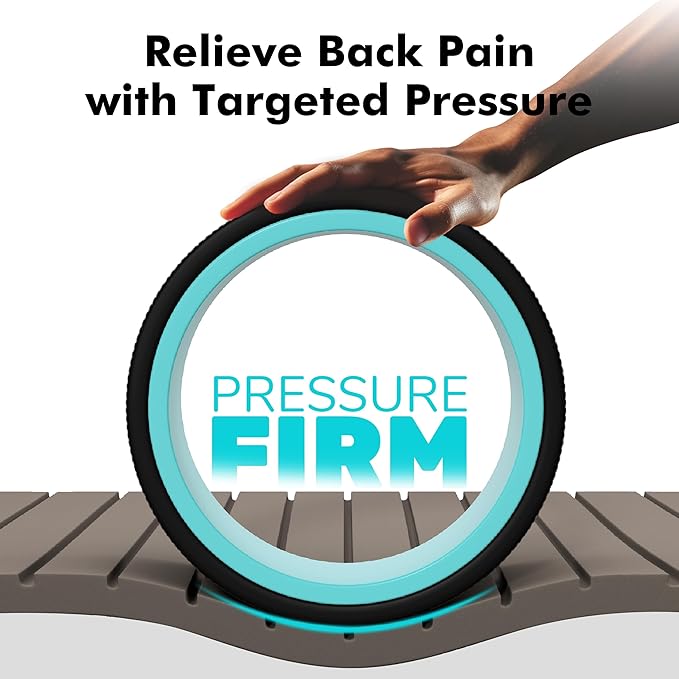 Furnhome Back Roller - Back Wheel for Deep Tissue Massage,Yoga Wheel for Back Pain & Stretching- Comfy Deep Tissue Massage Roller (4-Pack)