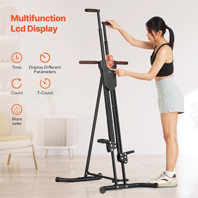 VEVOR Stair Stepper,Mini Stepper for Exercise at Home, Hydraulic Fitness Twist Stepper with Resistance Bands, Full Body Workout Cardio Equipment