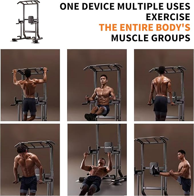 Adjustable Pull Up Bar for Home with Backrest - 6-Level Height Adjustment (69-94.5 inches) - 352lb Capacity - Carbon Steel Frame for Stability - Train Back, Abs, Chest