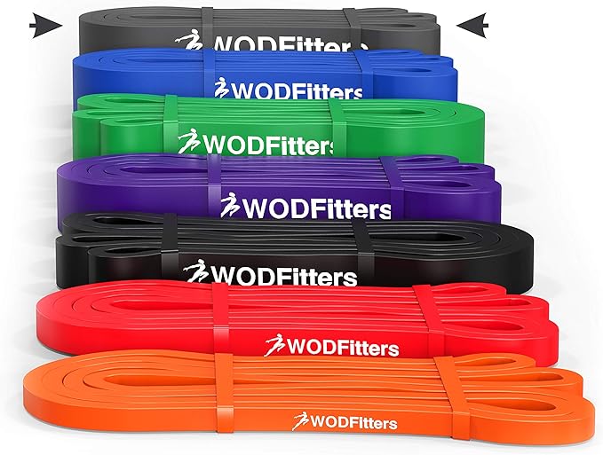 WODFitters Pull Up Assistance Band for Stretching, Mobility Workouts, Warm Up, Recovery, Powerlifting, Home Fitness and Exercise…