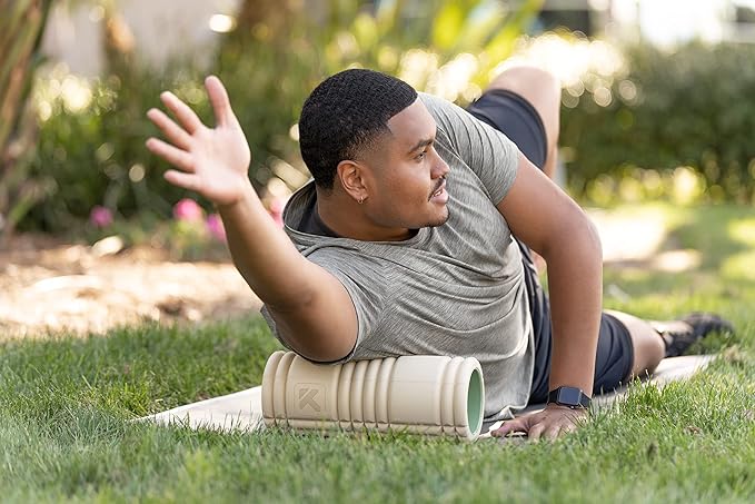 TriggerPoint Grid 1.0 Foam Roller - 13" Multi-Density Massage Roller for Deep Tissue & Muscle Recovery - Relieves Tight, Sore Muscles & Kinks, Improves Mobility & Circulation - Targets Key Body Parts