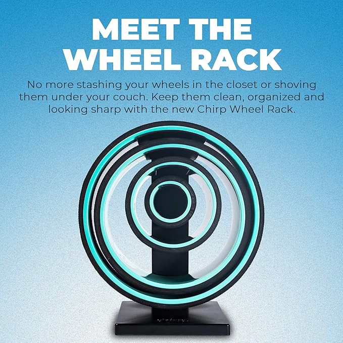 Chirp Wheel Base & Rack - Stable Support and Storage for Deep Tissue Massage Rollers, Reliable Design, Easy Storage, Compatible with All Variants (Chirp Wheels Not Included)