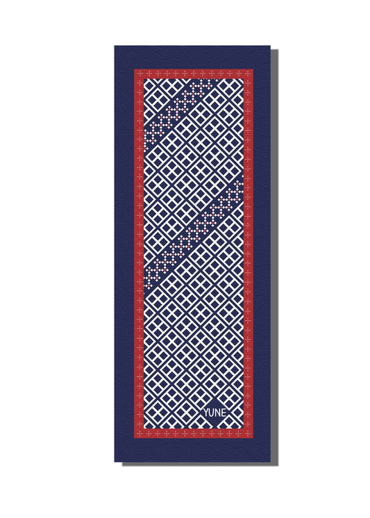 Yoga Mat | 6mm Thick | Blue | Non-Slip | Eco Friendly | Yune Yoga |